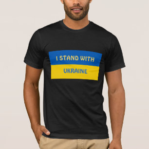 Ich stehe mit der Ukraine   Unterstützung T-Shirt