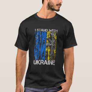 Ich stehe mit der Ukraine Unterstützung Ukraine uk T-Shirt