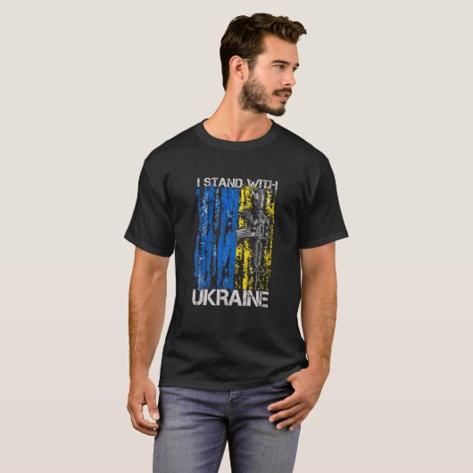 Ich stehe mit der Ukraine Unterstützung Ukraine uk T-Shirt (Vorne ganz)