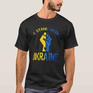 Ich stehe mit der Ukraine Unterstützung Ukraine uk T-Shirt