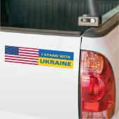 Ich stehe mit der Ukraine, USA und der amerikanisc Autoaufkleber (Auf Lkw)