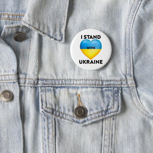 Ich stehe mit der Ukraine, wir unterstützen die Uk Button (Beispiel)