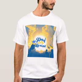 Ich stehe mit der Ukraine - zeigen Sie Ihre Unters T-Shirt