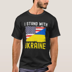 Ich stehe mit der Ukraine zur Unterstützung der am T-Shirt