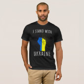 Ich stehe mit der Ukraine zur Unterstützung der Fr T-Shirt (Vorne ganz)