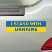 Ich stehe mit der Ukraine zur Unterstützung der uk Autoaufkleber (Auf Auto)