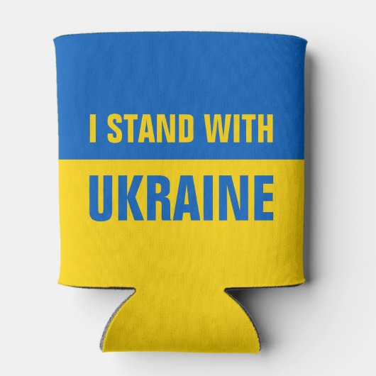 Ich stehe mit der Ukraine zur Unterstützung der uk Dosenkühler (Rückseite)