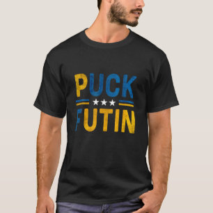 Ich stehe mit der ukrainischen Fahne American Flag T-Shirt