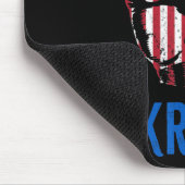 Ich stehe mit der ukrainischen Fahne der amerikani Mousepad (Ecke)