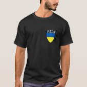 Ich stehe mit der ukrainischen Flagge auf der ukra T-Shirt (Vorderseite)