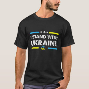 Ich stehe mit der ukrainischen Flagge, die die Ukr T-Shirt
