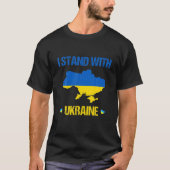 Ich stehe mit der ukrainischen Flagge, die die Ukr T-Shirt (Vorderseite)