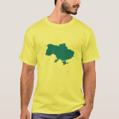 Ich stehe mit der ukrainischen Karte T-Shirt (Vorderseite)