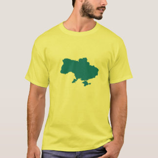 Ich stehe mit der ukrainischen Karte T-Shirt