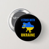 Ich stehe mit der ukrainischen Karte und ukrainisc Button (Vorne & Hinten)