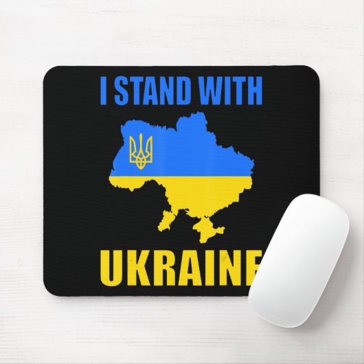 Ich stehe mit der ukrainischen Karte und ukrainisc Mousepad (Mit Mouse)