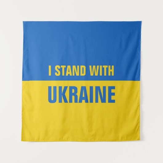 Ich stehe mit der ukrainischen Tapestry Wandteppich (Vorderseite)