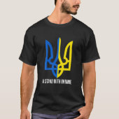 Ich stehe mit der Unterstützung der Ukraine durch  T-Shirt (Vorderseite)