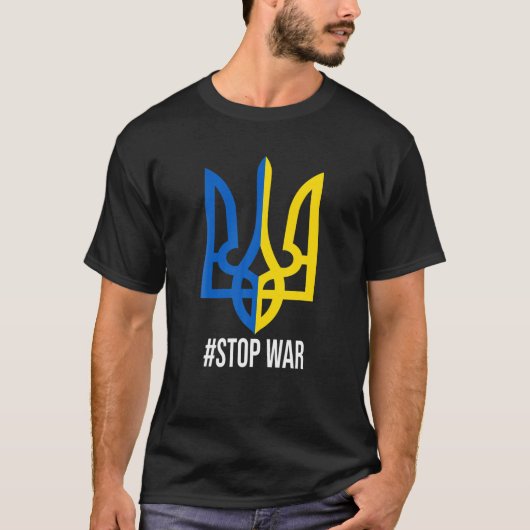 Ich stehe mit der Unterstützung der Ukraine durch  T-Shirt (Vorderseite)