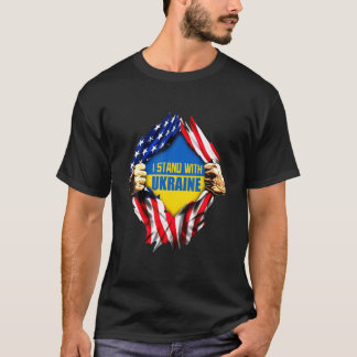 Ich stehe mit der Unterstützung der Ukraine UKRAIN T-Shirt