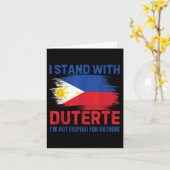 Ich stehe mit Duterte da und bin kein philippinisc Karte (Gelbe Blume)