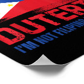 Ich stehe mit Duterte da und bin kein philippinisc Poster (Ecke)
