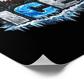 Ich stehe mit Eisstütze Eis Poster (Ecke)