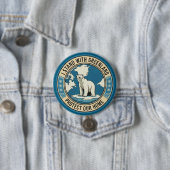 Ich stehe mit Grönland Eisbär Button (Beispiel)