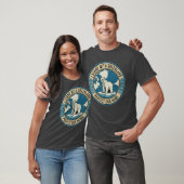 Ich stehe mit Grönland Eisbär T-Shirt (Unisex)