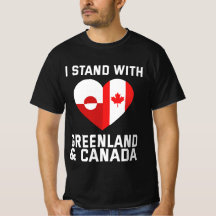 Ich stehe mit Grönland und Kanada