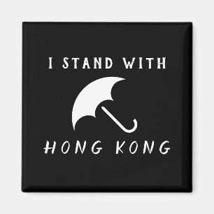 Ich stehe mit Hongkong Magnet