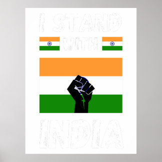 Ich stehe mit India Poster