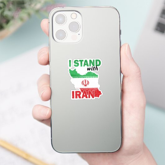 Ich stehe mit Iran Aufkleber (Telefon)
