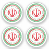 Ich stehe mit iran Power Aufkleber (Vorderseite)