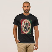 Ich stehe mit Iran Solidarity T-Shirt (Vorne ganz)