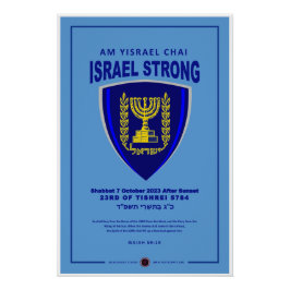Ich stehe mit Israel - Am Yisrael Chai Poster