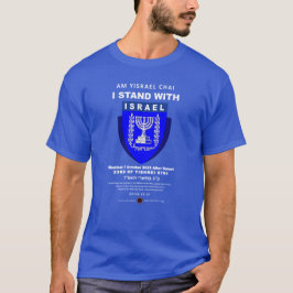 Ich stehe mit Israel - Am Yisrael Chai T-Shirt