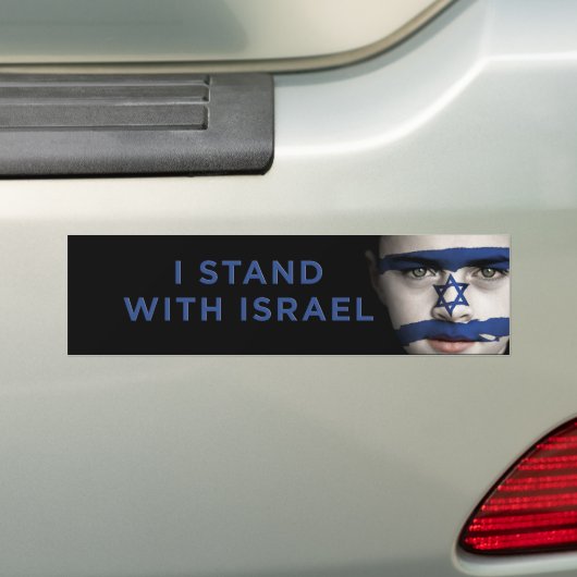 "Ich stehe mit Israel " Autoaufkleber (Auf Auto)