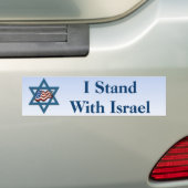 Ich stehe mit Israel Autoaufkleber (Auf Auto)