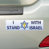 Ich stehe mit Israel Autoaufkleber (Auf Auto)