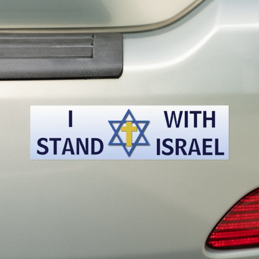 Ich stehe mit Israel Autoaufkleber (Auf Auto)