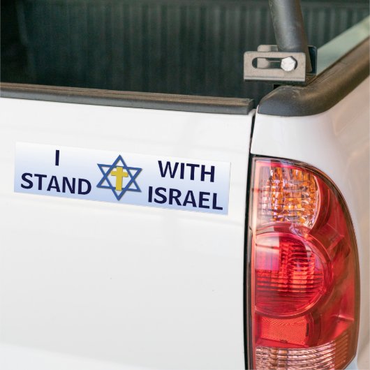 Ich stehe mit Israel Autoaufkleber (Auf Lkw)