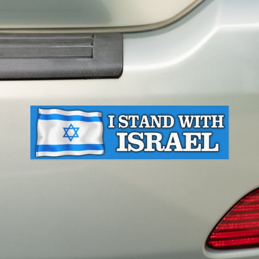 Ich stehe mit Israel Autoaufkleber (Auf Auto)