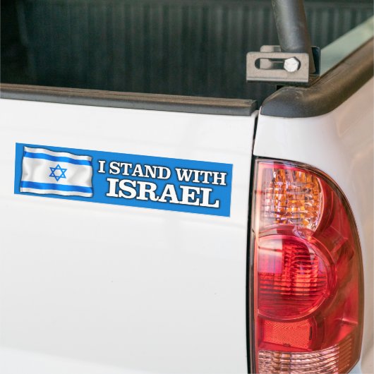 Ich stehe mit Israel Autoaufkleber (Auf Lkw)