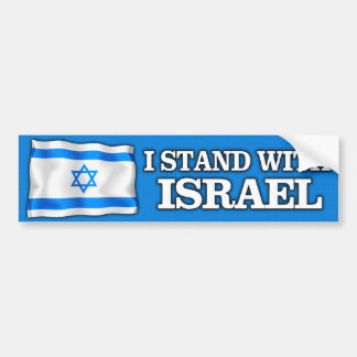 Ich stehe mit Israel Autoaufkleber