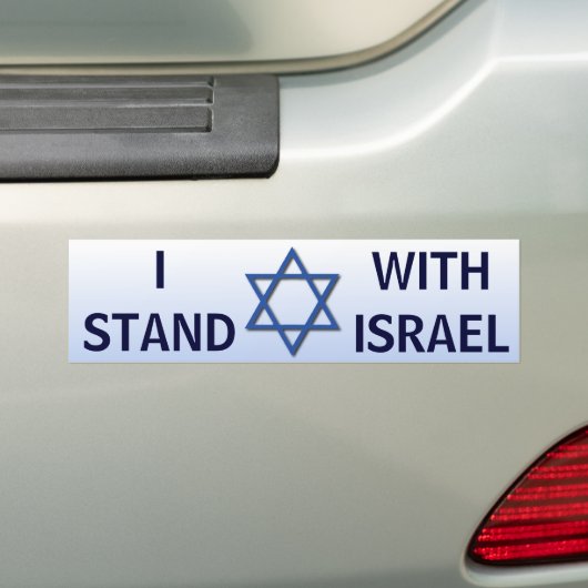 Ich stehe mit Israel Autoaufkleber (Auf Auto)