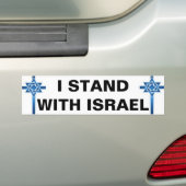 ICH STEHE MIT ISRAEL AUTOAUFKLEBER (Auf Auto)