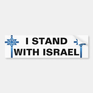 ICH STEHE MIT ISRAEL AUTOAUFKLEBER