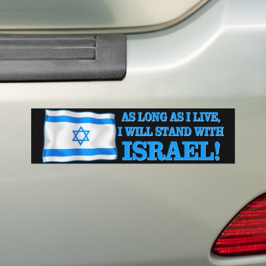 Ich stehe mit Israel Autoaufkleber (Auf Auto)