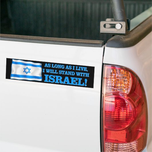 Ich stehe mit Israel Autoaufkleber (Auf Lkw)